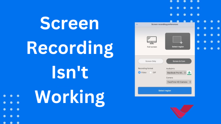 Screen Recording Isn't Working