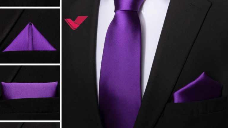 Black Suit and Purple Tie Combo